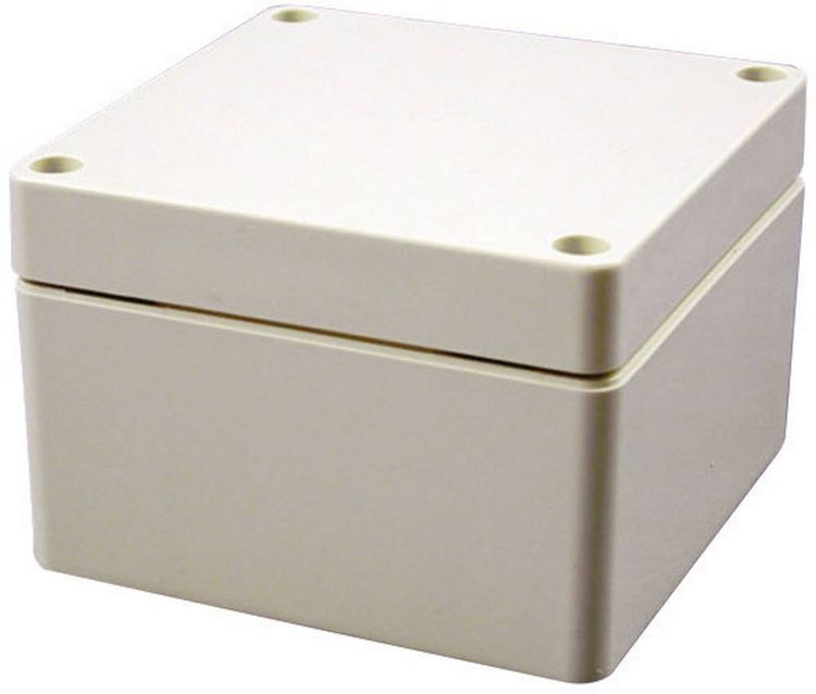 Produktbild: Hammond Electronics 1554EGY Universal-Geh&auml;use 90 x 90 x 60 ABS Lichtgrau (RAL 7035) 1St.