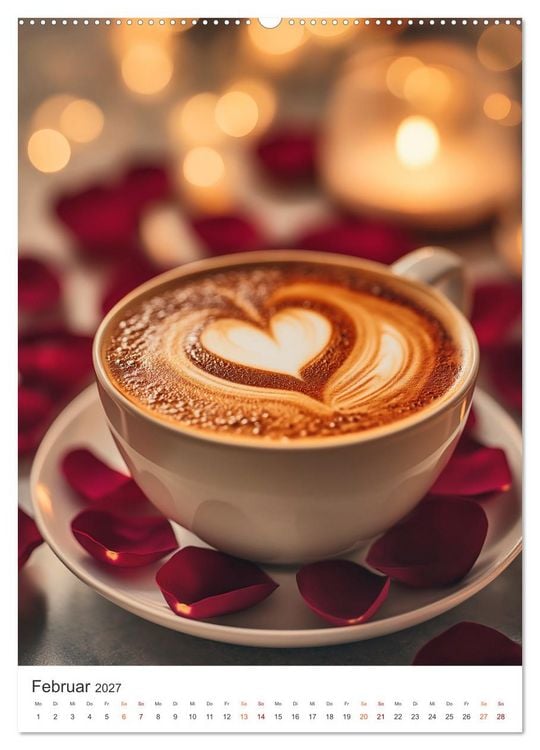 Produktbild: Zeit f&uuml;r Kaffee (hochwertiger Premium Wandkalender 2027 DIN A2 hoch), Kunstdruck in Hochglanz