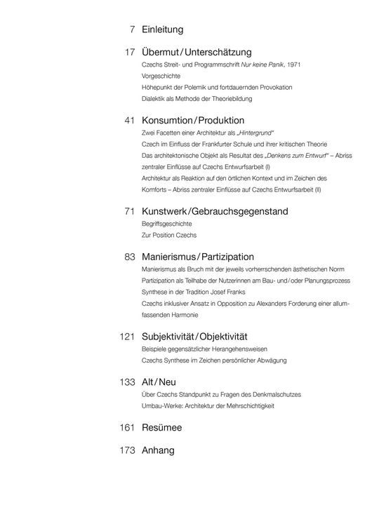 Produktbild: Hermann Czech und die Dialektik der Architektur