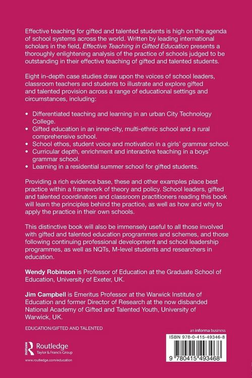 Produktbild: Effective Teaching in Gifted Education