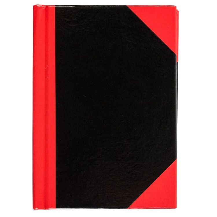 Produktbild: Idena Notizbuch Kladde kariert 96 Blatt 70g/m&sup2; schwarz/rot DIN A7
