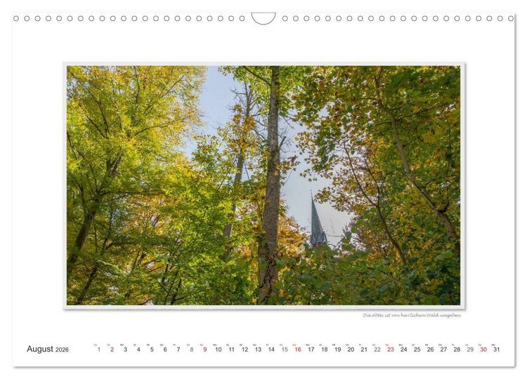 Produktbild: Emotionale Momente: Abtei Marienstatt im Westerwald (Wandkalender 2026 DIN A3 quer), CALVENDO Monatskalender
