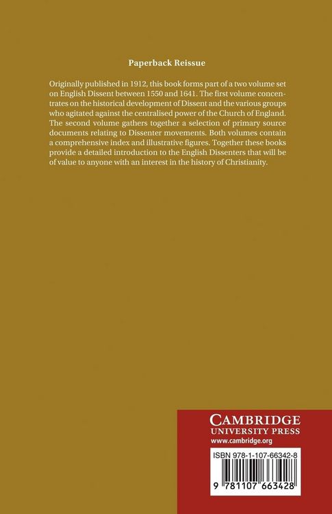 Produktbild: The Early English Dissenters (1550-1641)