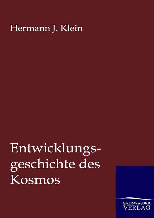 Produktbild: Entwicklungsgeschichte des Kosmos