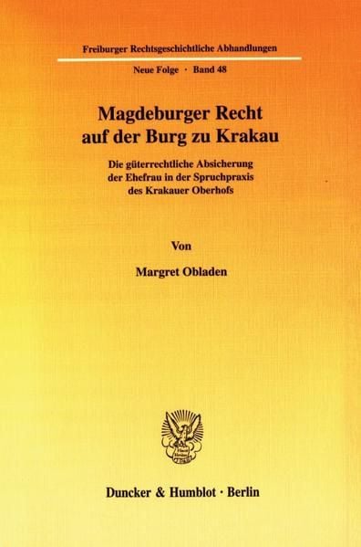 Produktbild: Magdeburger Recht auf der Burg zu Krakau.