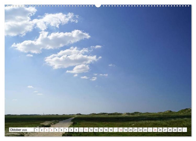 Produktbild: Norderney - von barfu&szlig; bis Lackschuh (Wandkalender 2026 DIN A2 quer), CALVENDO Monatskalender