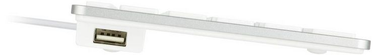 Produktbild: Matias FK318S-DE Wired Aluminium Keyboard for Mac USB Tastatur Deutsch, QWERTZ, Mac Silber
