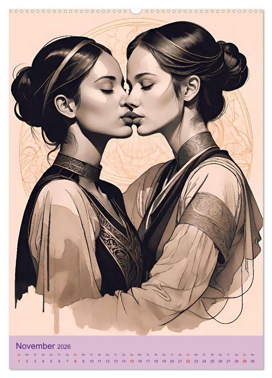 Produktbild: Frauen lieben Frauen (Wandkalender 2026 DIN A2 hoch), CALVENDO Monatskalender