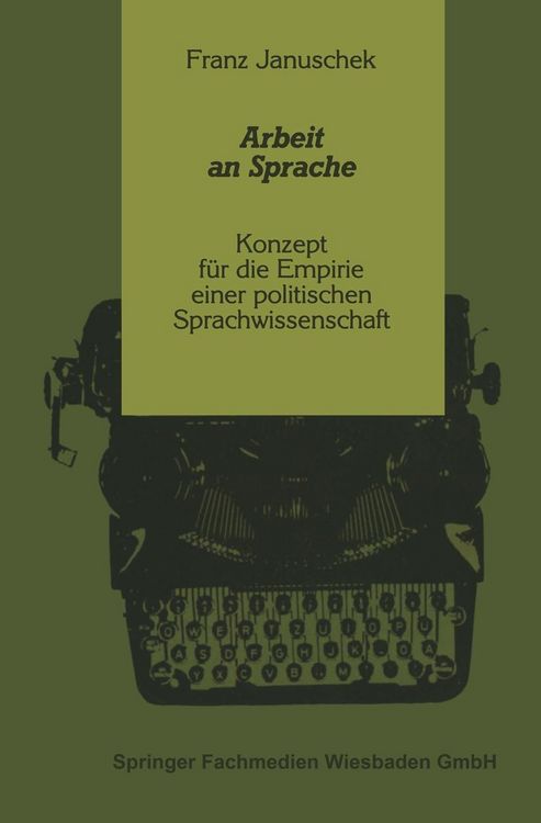 Produktbild: Arbeit an Sprache