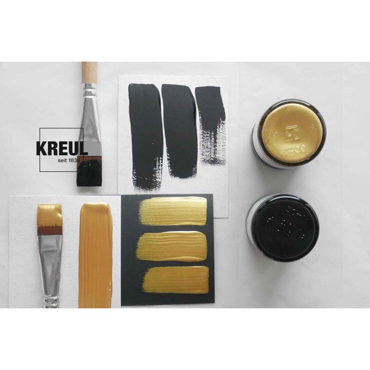 Produktbild: KREUL Acryl Metallicfarbe champagner 50ml