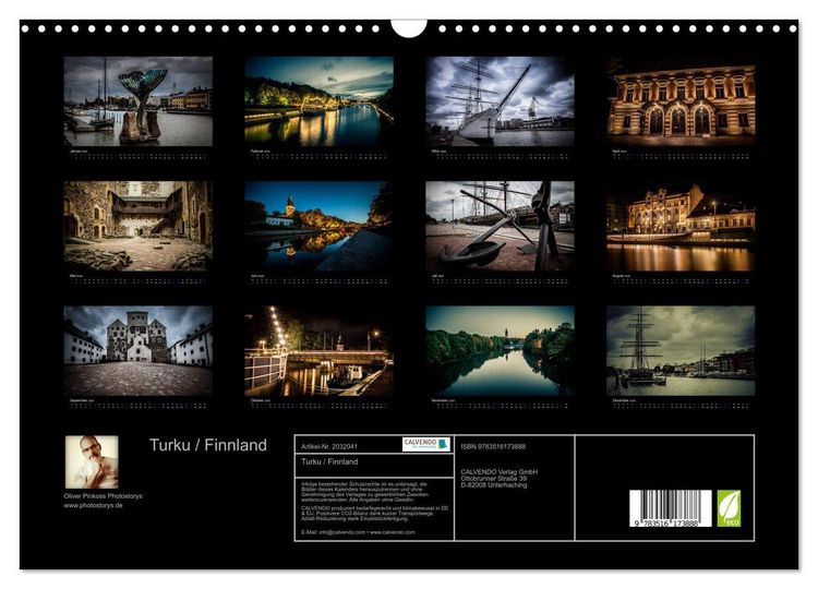 Produktbild: Turku / Finnland (Wandkalender 2026 DIN A3 quer), CALVENDO Monatskalender