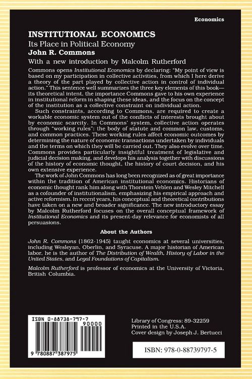 Produktbild: Institutional Economics