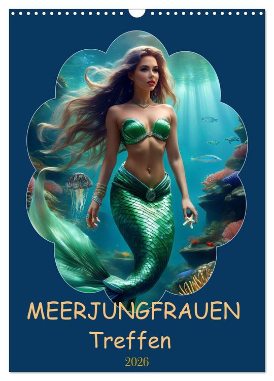 Produktbild: MEERJUNGFRAUEN Treffen (Wandkalender 2026 DIN A3 hoch), CALVENDO Monatskalender