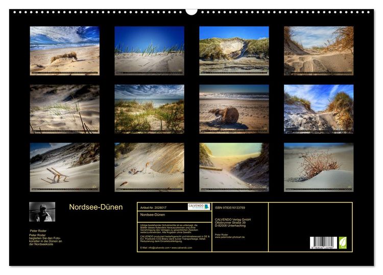Produktbild: Nordsee-D&uuml;nen (Wandkalender 2026 DIN A2 quer), CALVENDO Monatskalender