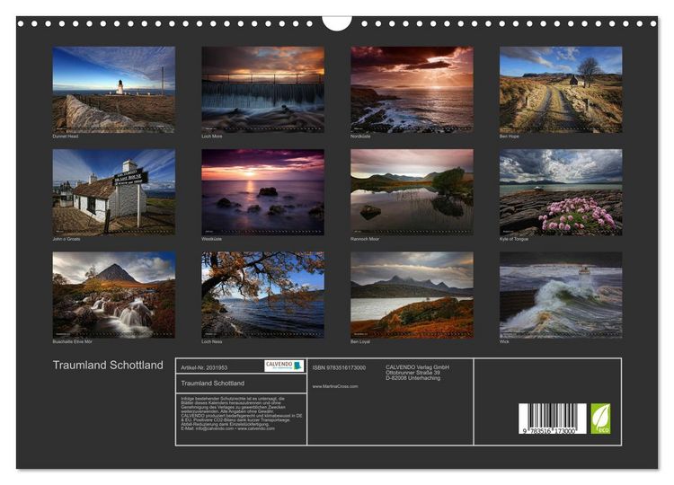 Produktbild: Traumland Schottland (Wandkalender 2026 DIN A3 quer), CALVENDO Monatskalender