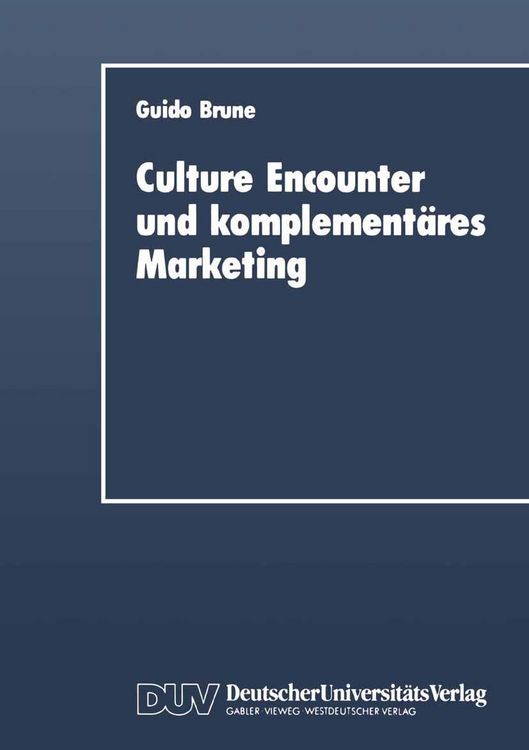 Produktbild: Culture Encounter and komplement&auml;res Marketing