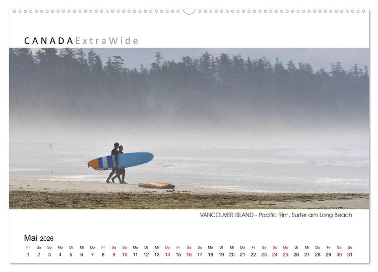 Produktbild: Vancouver Island Panoramabilder (hochwertiger Premium Wandkalender 2026 DIN A2 quer), Kunstdruck in Hochglanz