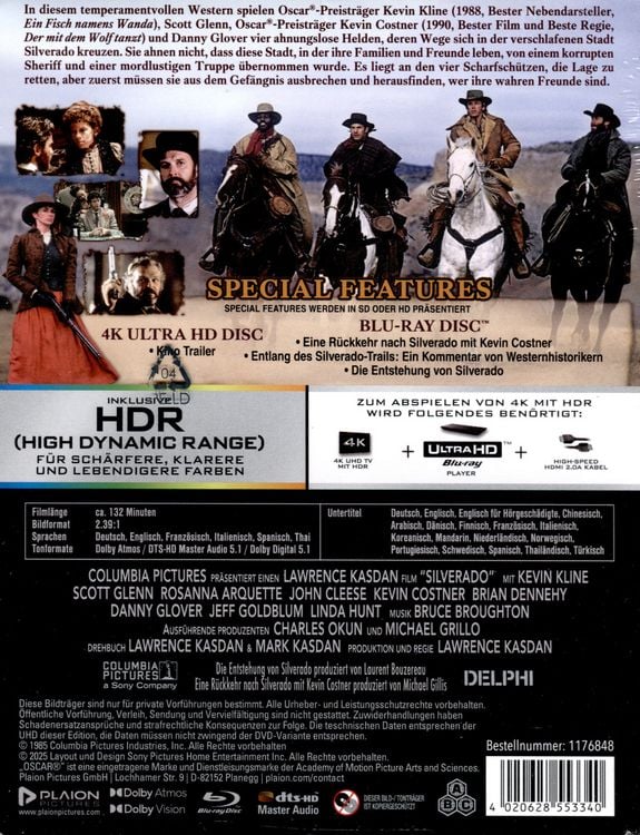 Produktbild: Silverado - Limitiertes Steelbook (4K Ultra HD+Blu-ray)