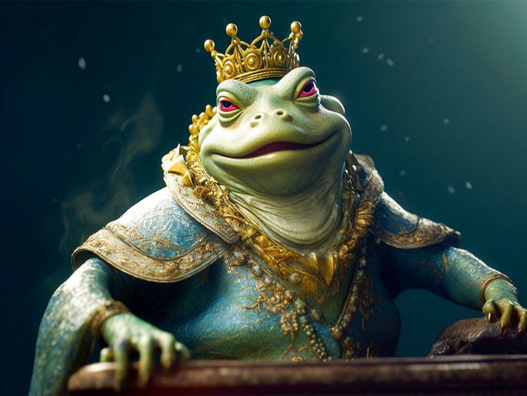 Produktbild: CALVENDO Puzzle Der Froschk&ouml;nig | 1000 Teile Lege-Gr&ouml;&szlig;e 64x48cm Foto-Puzzle f&uuml;r gl&uuml;ckliche Stunden