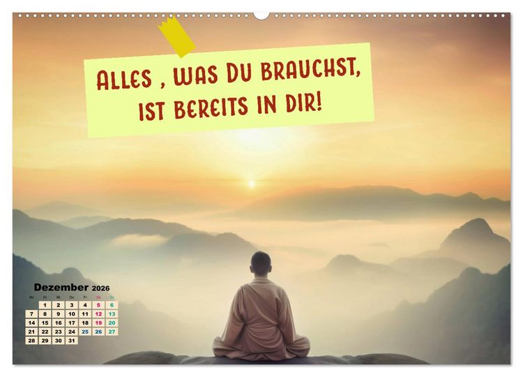 Produktbild: Work - Life - Balance - unterwegs mit coolen Spr&uuml;chen (hochwertiger Premium Wandkalender 2026 DIN A2 quer), Kunstdruck in Hochglanz