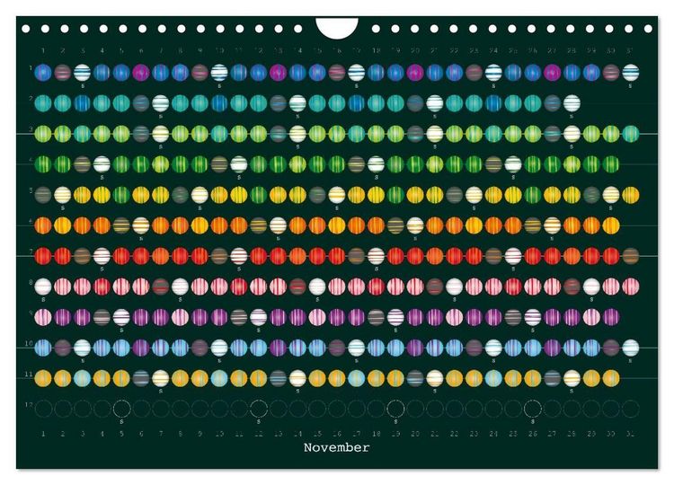 Produktbild: Perlenkalender (Wandkalender 2027 DIN A4 quer), CALVENDO Monatskalender