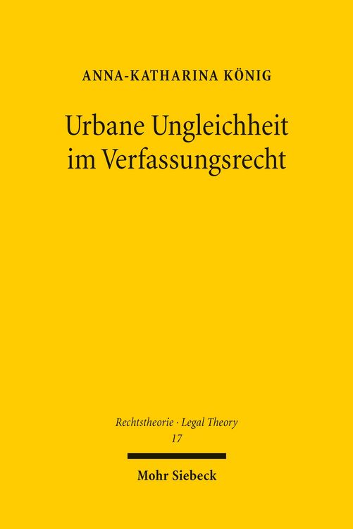 Produktbild: Urbane Ungleichheit im Verfassungsrecht
