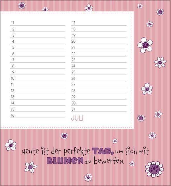 Produktbild: Geburtstagskalender Happy Mind
