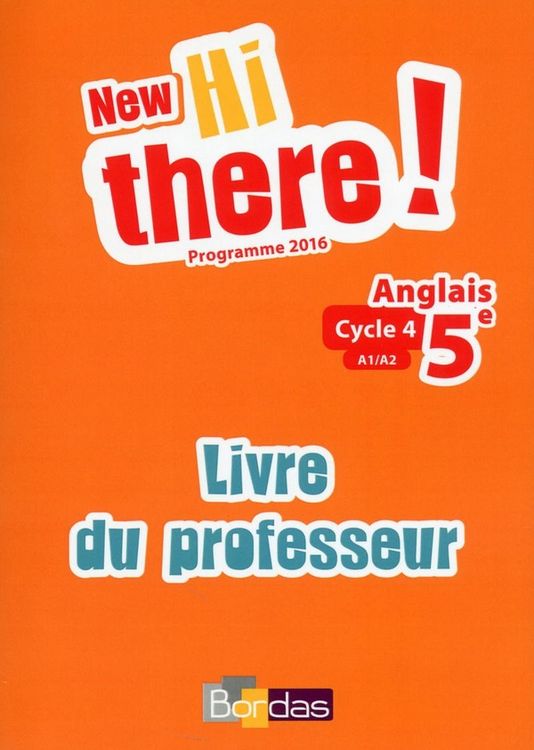 Produktbild: New Hi there ! anglais 5e : livre du professeur