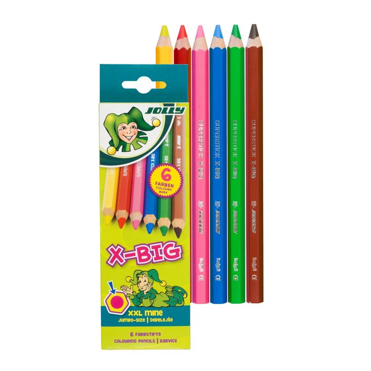Produktbild: JOLLY Buntstifte X-BIG, 6er Set