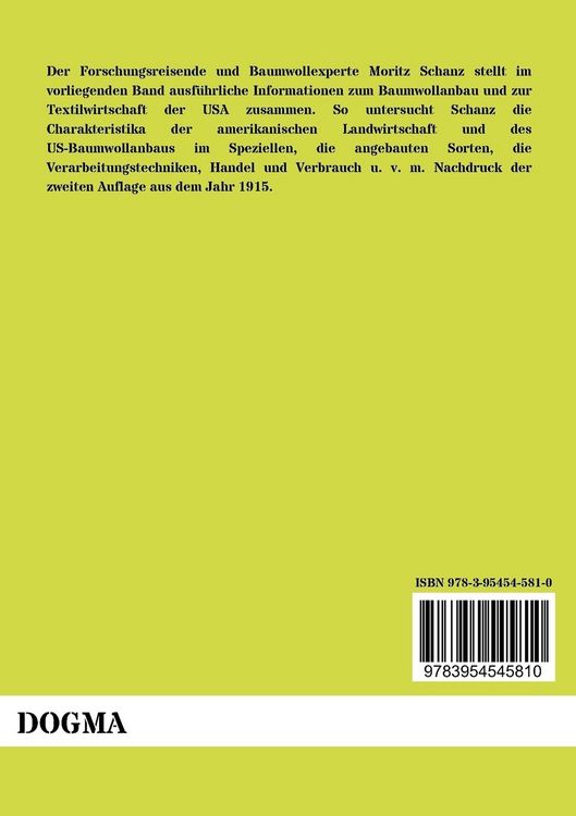 Produktbild: Baumwoll-Anbau, -Handel und -Industrie in den Vereinigten Staaten von Amerika