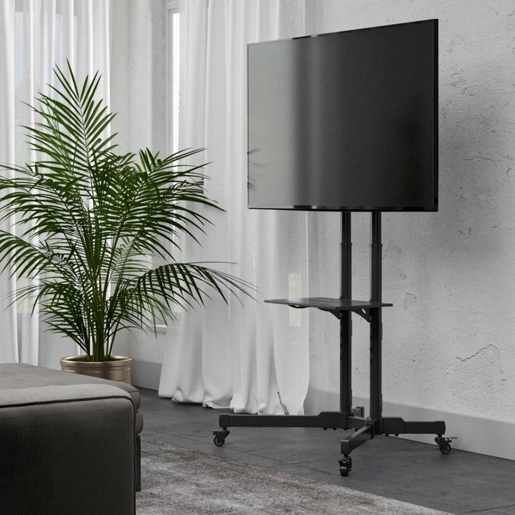 Produktbild: Hama 00220874 TV-Rollwagen 81,3cm (32\") - 190,5cm (75\") H&ouml;henverstellbar