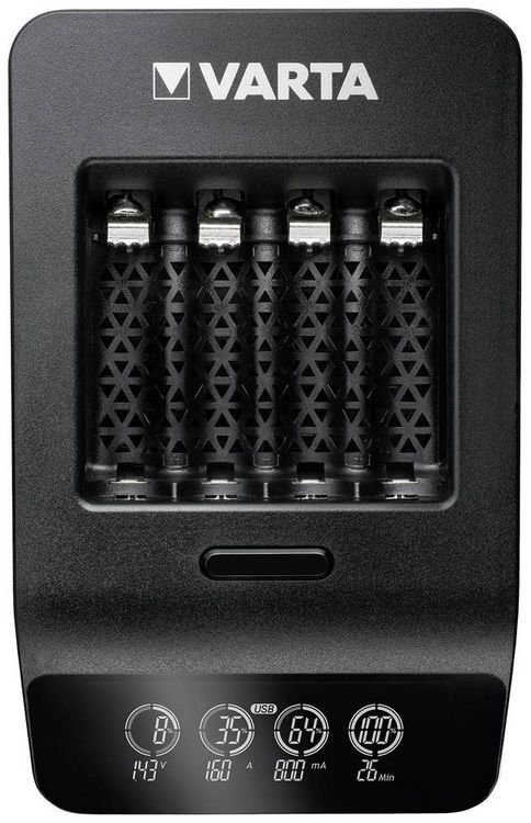 Produktbild: Varta LCD Smart Charger+ 4x 56706 Rundzellen-Ladeger&auml;t NiMH Micro (AAA), Mignon (AA)