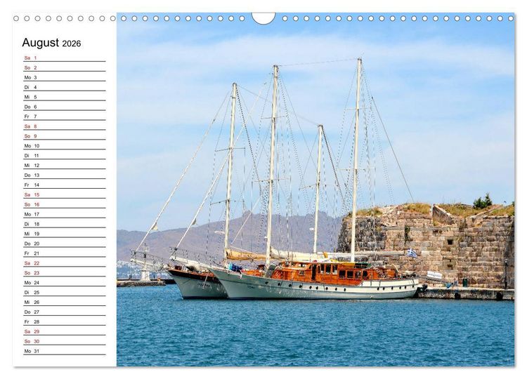Produktbild: Griechische Insel Kos (Wandkalender 2026 DIN A3 quer), CALVENDO Monatskalender