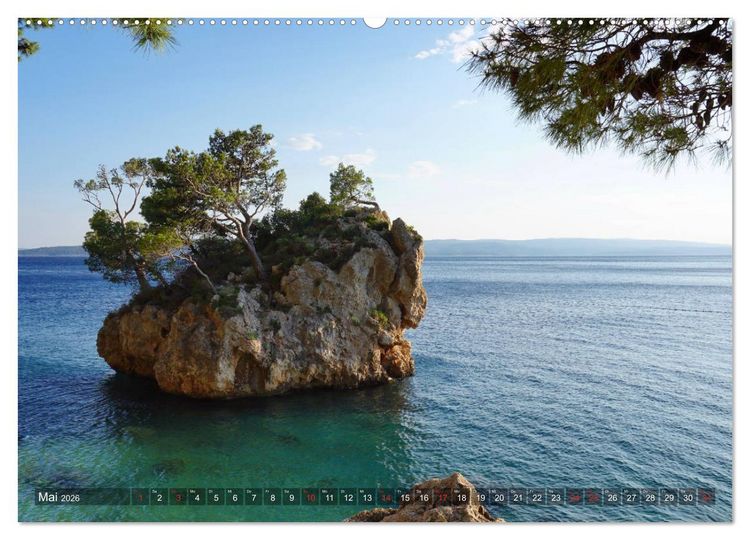 Produktbild: Kroatien - Landschaften am Mittelmeer (Wandkalender 2026 DIN A2 quer), CALVENDO Monatskalender