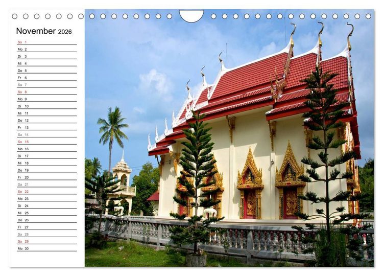 Produktbild: Thailand - Ein bezauberndes K&ouml;nigreich (Wandkalender 2026 DIN A4 quer), CALVENDO Monatskalender