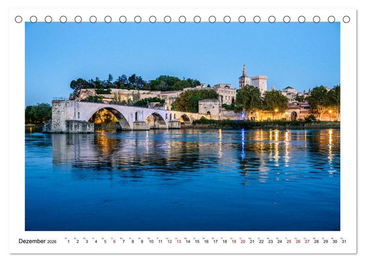 Produktbild: In den Gassen von Avignon (Tischkalender 2026 DIN A5 quer), CALVENDO Monatskalender