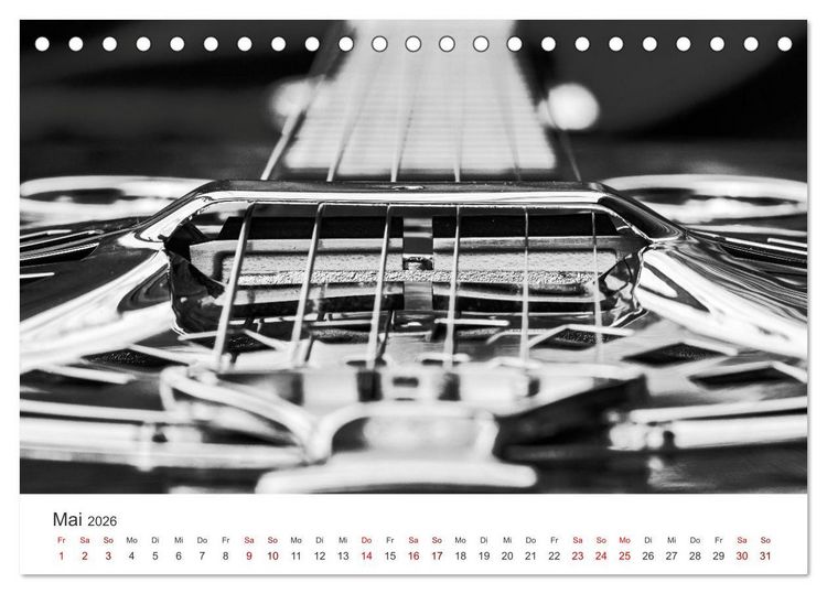 Produktbild: Dobro-Gitarre (Tischkalender 2026 DIN A5 quer), CALVENDO Monatskalender