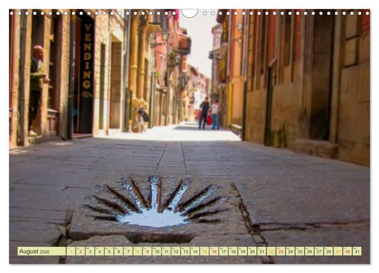 Produktbild: Jakobsweg - pilgern auf dem Camino de Santiago (Wandkalender 2026 DIN A3 quer), CALVENDO Monatskalender