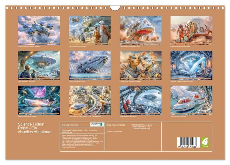 Produktbild: Science Fiction Reise - Ein visuelles Abenteuer (Wandkalender 2027 DIN A3 quer), CALVENDO Monatskalender