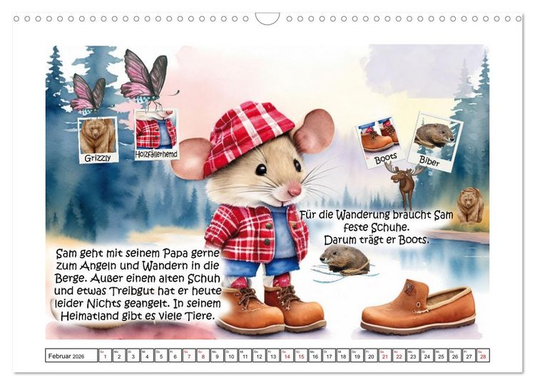 Produktbild: Mausgewitzt - Wo lebt die Maus? (Wandkalender 2026 DIN A3 quer), CALVENDO Monatskalender