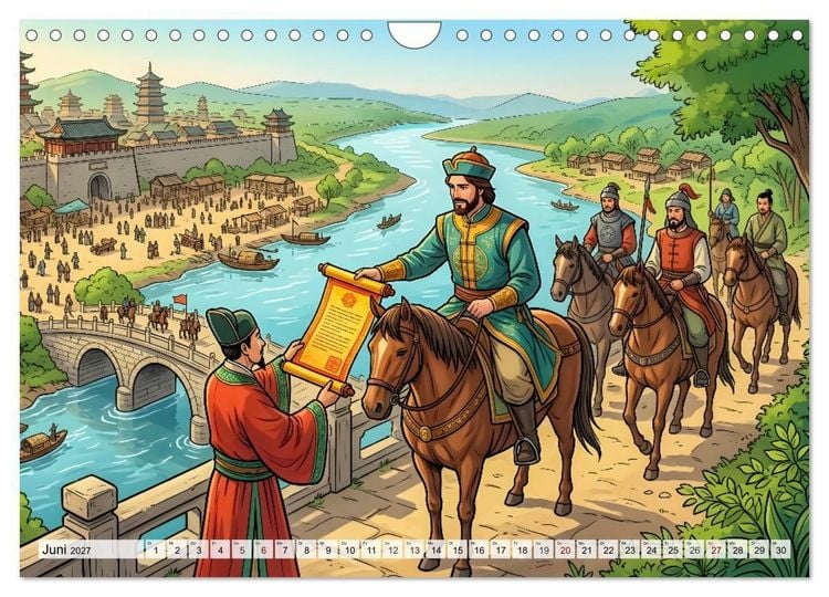 Produktbild: Marco Polo - Die gro&szlig;e Reise nach Osten (Wandkalender 2027 DIN A4 quer), CALVENDO Monatskalender