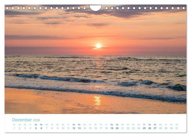 Produktbild: Mehr Nordsee (Wandkalender 2026 DIN A4 quer), CALVENDO Monatskalender