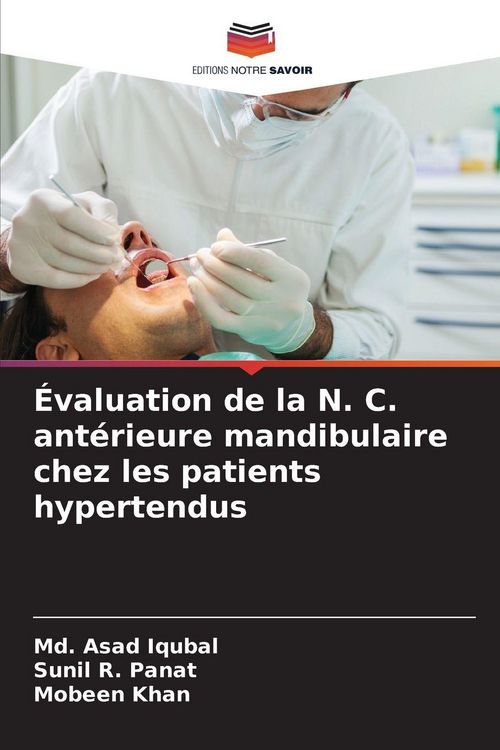 Produktbild: &Eacute;valuation de la N. C. ant&eacute;rieure mandibulaire chez les patients hypertendus