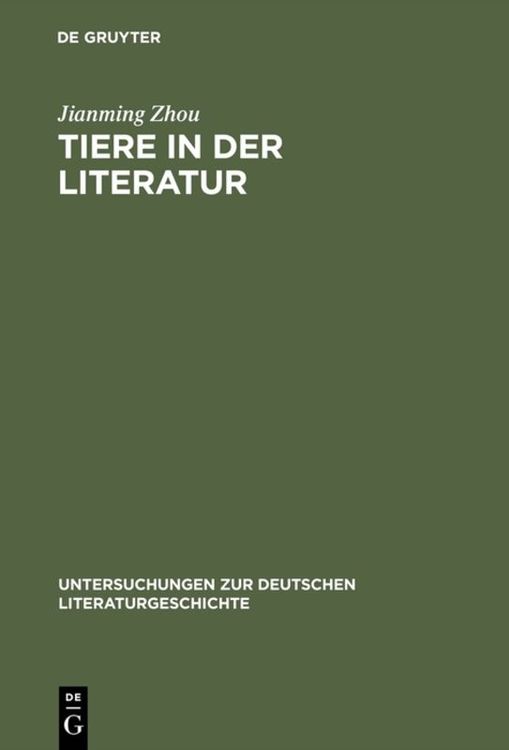 Produktbild: Tiere in der Literatur