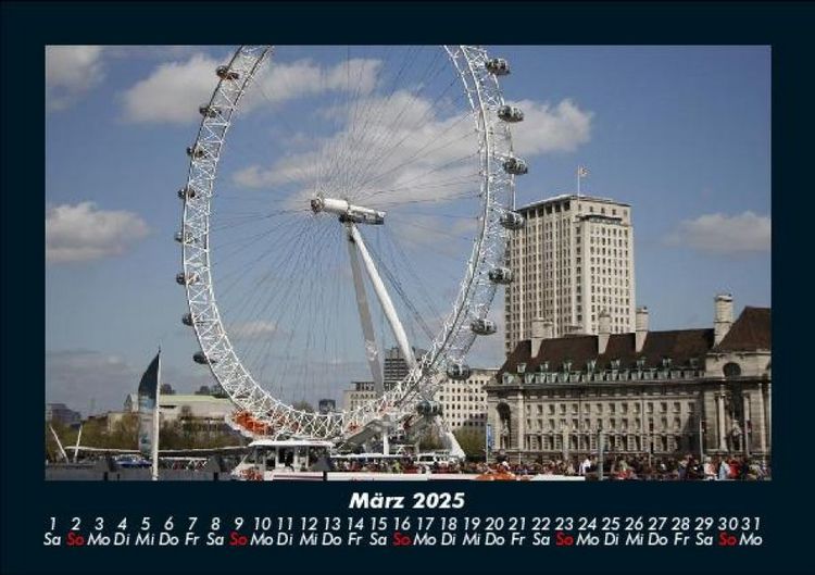 Produktbild: London 2025 Fotokalender DIN A5