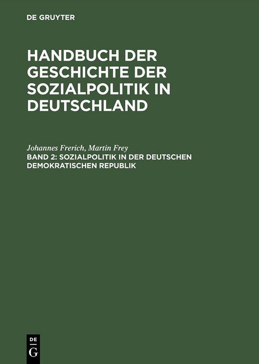 Produktbild: Sozialpolitik in der Deutschen Demokratischen Republik