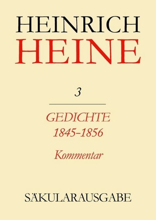 Produktbild: Gedichte 1845-1856. Kommentar