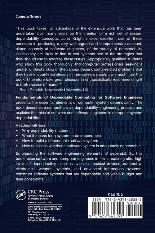 Produktbild: Fundamentals of Dependable Computing for Software Engineers