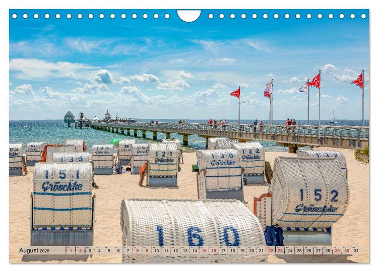 Produktbild: Ostseeb&auml;der an der L&uuml;becker Bucht (Wandkalender 2026 DIN A4 quer), CALVENDO Monatskalender