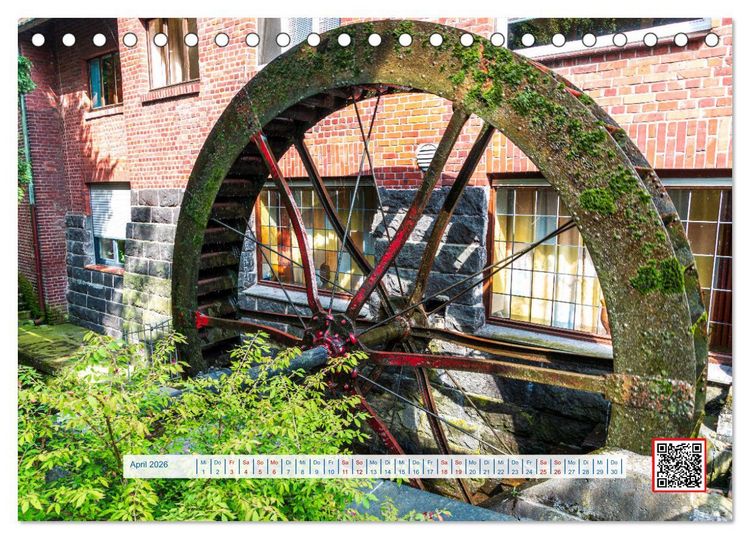 Produktbild: Wasserm&uuml;hlen Panorama Niederrhein Br&uuml;ggen-Wegberg (Tischkalender 2026 DIN A5 quer), CALVENDO Monatskalender